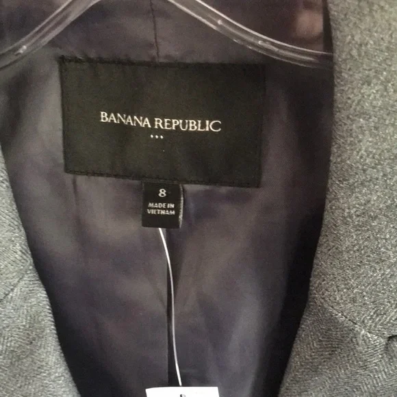 NWT! Banana Republic Women’s Dark Gray blazer single button - Picture 4 of 6